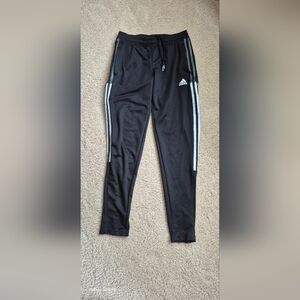 Adidas  Black Joggers with White Stripes